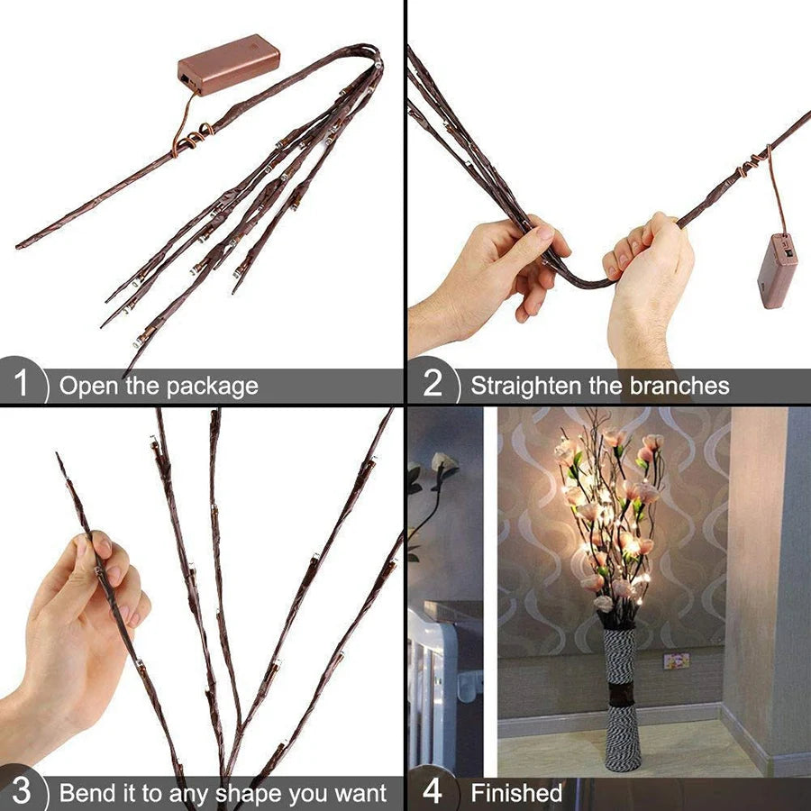 LED Willow Branch Lamp