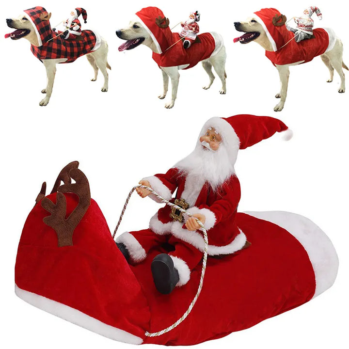 Santa Sleigh Dog Costume.