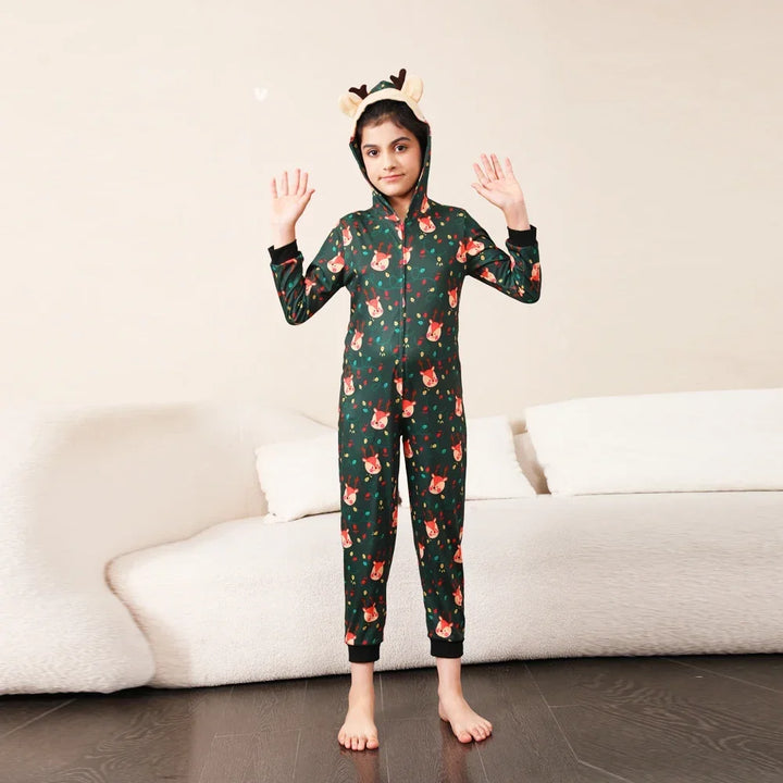 Cozy Reindeer Family Onesie Set