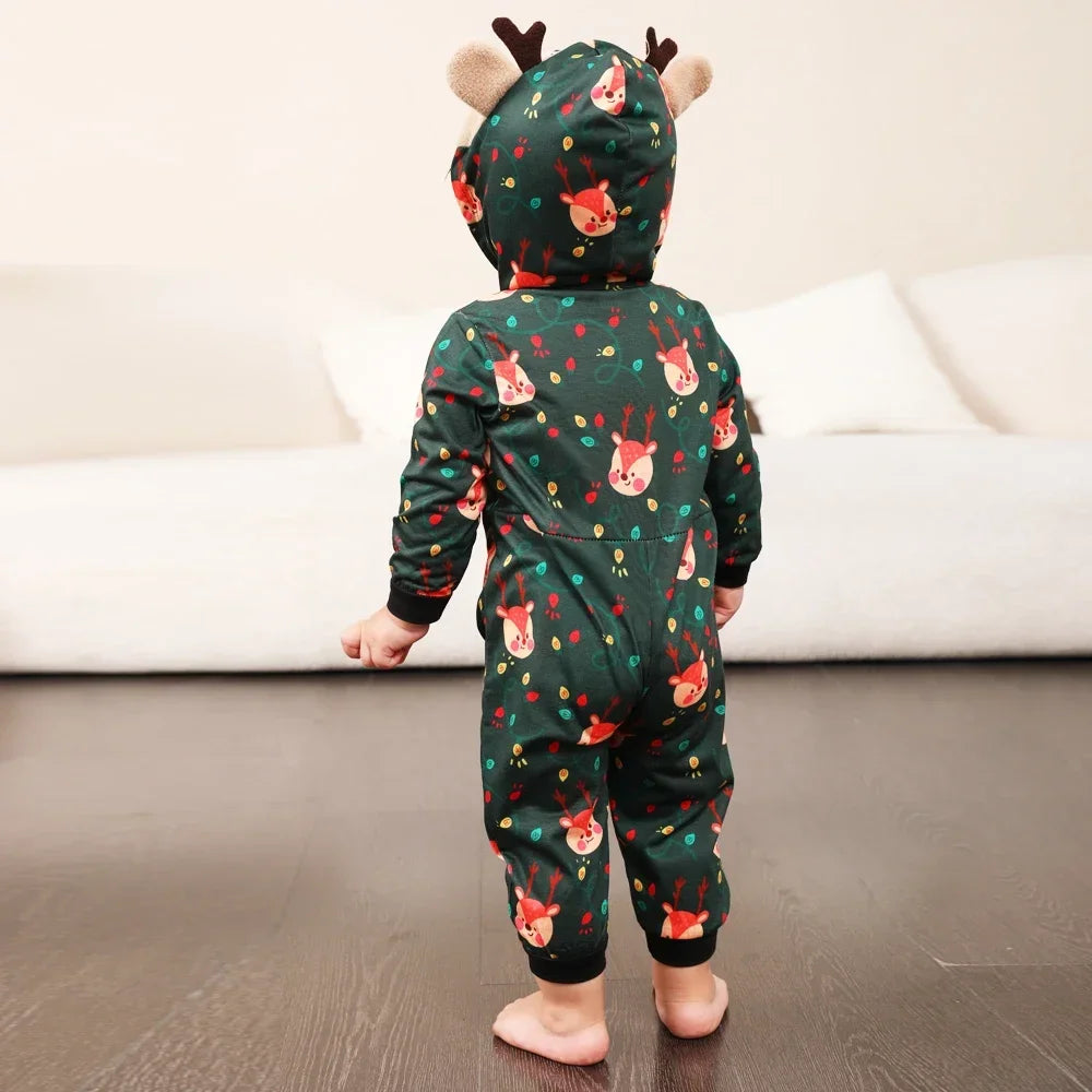 Cozy Reindeer Family Onesie Set