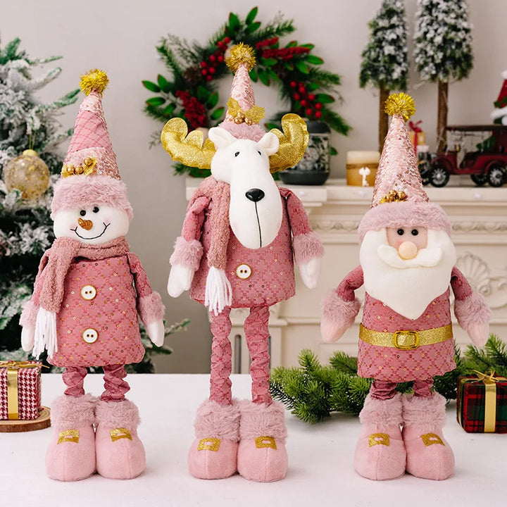 Whimsical Pink Christmas Trio